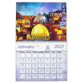 イスラエル共和国 カレンダー (1月 2027)