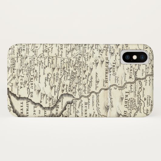 イスラエル共和国-約束された土地の旧式な地図の種族 Case-Mate iPhoneケース (裏面(横))