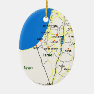 イスラエル共和国map.JPG セラミックオーナメント