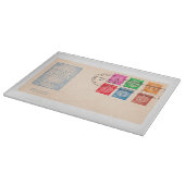 イスラエル初の切手 カッティングボード (角)