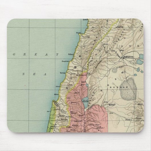 イスラエル古地図 マウスパッド (正面)