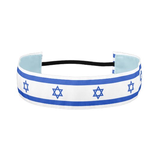 イスラエル国モダン国国旗 アスレチックヘッドバンド (正面)