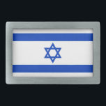 イスラエル国モダン国国旗 長方形ベルトバックル<br><div class="desc">イスラエル国モダン国の国旗のバックル。イスラエル国旗。</div>