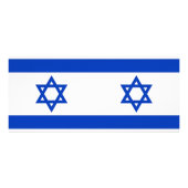 イスラエル国旗が付いたラックカード ラックカード (裏面)