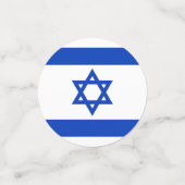 イスラエル国旗が付いた表紙吹雪 コンフェッティ (スモール正面)