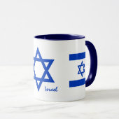 イスラエル国旗のオフィス/スポーツ マグカップ (正面右)