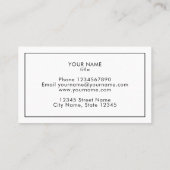 イスラエル国旗のカスタム名刺テンプレート 名刺 (裏面)