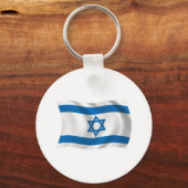 イスラエル国旗のキーチェーン キーホルダー (正面)