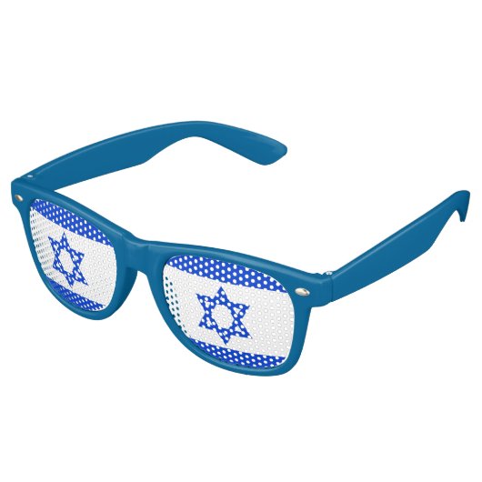 イスラエル国旗のサングラス レトロサングラス (アングル)
