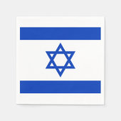 イスラエル国旗のナプキンス スタンダードカクテルナプキン (正面)