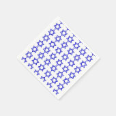 イスラエル国旗のパターン スタンダードカクテルナプキン (角)