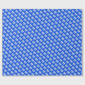 イスラエル国旗のパターン ラッピングペーパー (フラット)