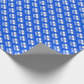 イスラエル国旗のパターン ラッピングペーパー (角)