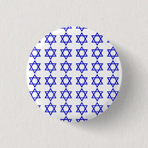 イスラエル国旗のパターン 缶バッジ
