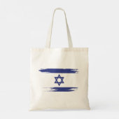イスラエル国旗のブラシアート トートバッグ (裏面)
