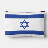 イスラエル国旗の州、ダビデ・ユダヤ教のスター アクセサリーポーチ (正面)