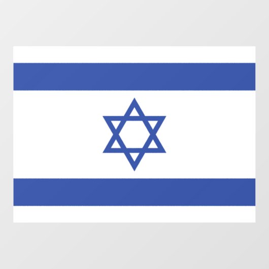 イスラエル国旗の州、ダビデ・ユダヤ教のスター ウィンドウサイン (シート)