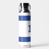 イスラエル国旗の州、ダビデ・ユダヤ教のスター ウォーターボトル (正面)