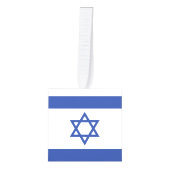 イスラエル国旗の州、ダビデ・ユダヤ教のスター キューブオーナメント (正面)