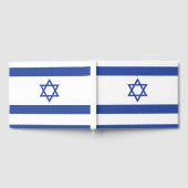 イスラエル国旗の州、ダビデ・ユダヤ教のスター ゲストブック (全面)