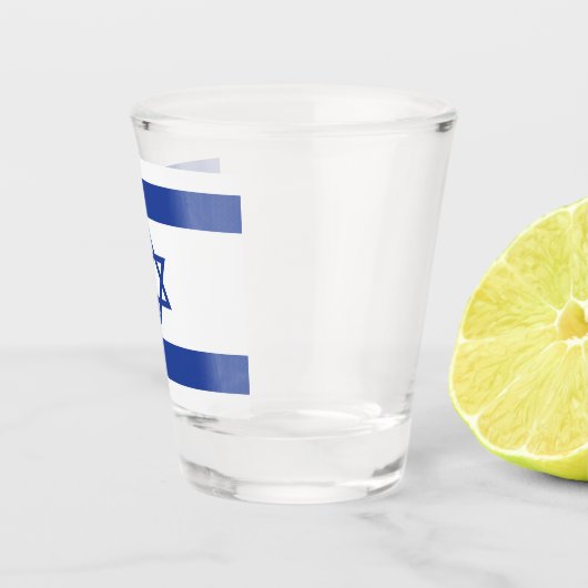 イスラエル国旗の州、ダビデ・ユダヤ教のスター ショットグラス (右)