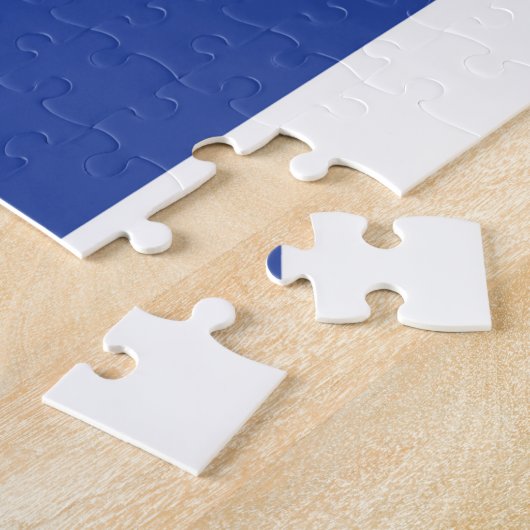 イスラエル国旗の州、ダビデ・ユダヤ教のスター ジグソーパズル (側面)