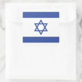 イスラエル国旗の州、ダビデ・ユダヤ教のスター スクエアシール (バッグ)
