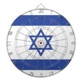 イスラエル国旗の州、ダビデ・ユダヤ教のスター ダーツボード (正面)