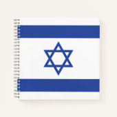 イスラエル国旗の州、ダビデ・ユダヤ教のスター ノートブック (正面)