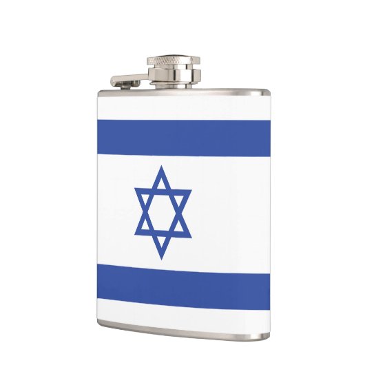 イスラエル国旗の州、ダビデ・ユダヤ教のスター フラスク (左)