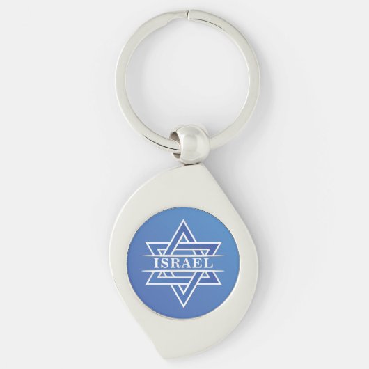 イスラエル国旗の星 キーホルダー (正面)