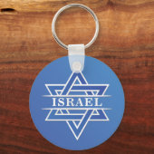 イスラエル国旗の星 キーホルダー (正面)