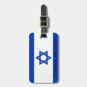 イスラエル国旗の荷物タグ ラゲッジタグ (正面縦)