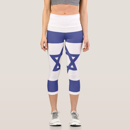 イスラエル国旗の象徴 カプリレギンス (正面)