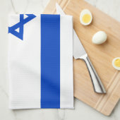 イスラエル国旗の青い星:ダビデ キッチンタオル (四つ折り)