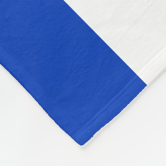 イスラエル国旗の青と白モダン愛国心 フリースブランケット (角)