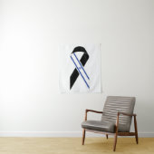 イスラエル国旗の黒いリボン タペストリー (インサイチュ)