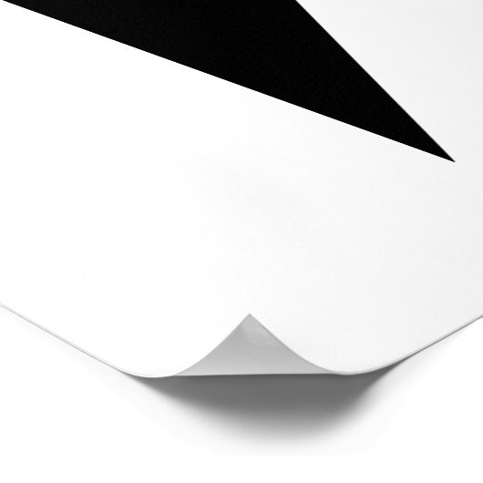 イスラエル国旗の黒いリボン ポスター (角)