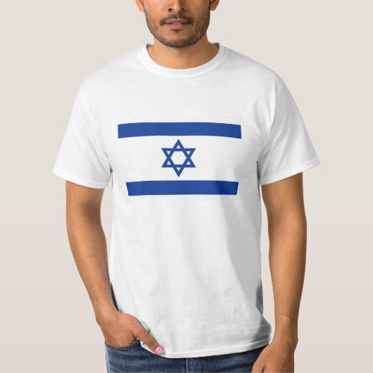 イスラエル国旗のTシャツ Tシャツ (正面)