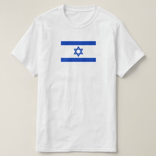 イスラエル国旗のtシャツ tシャツ (デザイン正面)