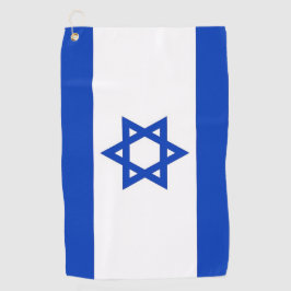 イスラエル国旗を持つゴルフタオル ゴルフタオル