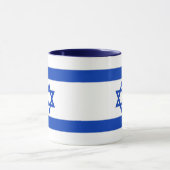 イスラエル国旗を持つブラックコンボマグカップ マグカップ (中央)