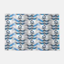 イスラエル国旗を振る ドアマット