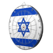 イスラエル国旗を掲げたダーツボード ダーツボード (正面右)