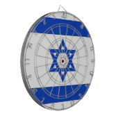 イスラエル国旗を掲げたダーツボード ダーツボード (正面左)