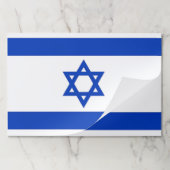 イスラエル国旗を掲げたティアウェイ紙パッド ペーパーパッド (折り畳み)