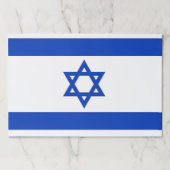 イスラエル国旗を掲げたティアウェイ紙パッド ペーパーパッド (正面)