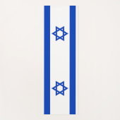 イスラエル国旗を掲げた愛国的なヨガマット ヨガマット (正面)