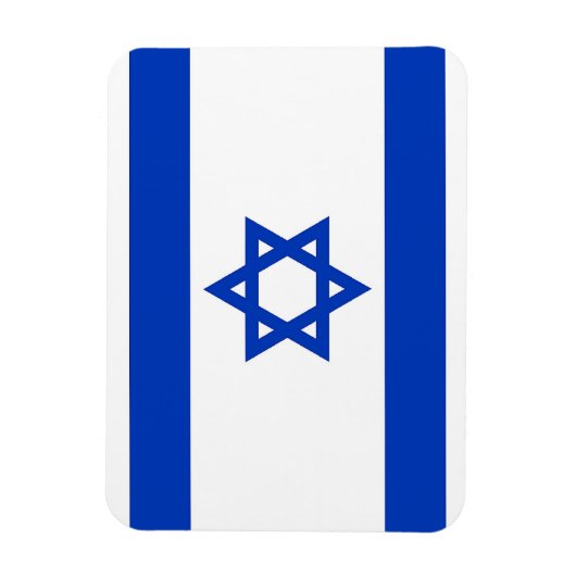 イスラエル国旗を掲げた愛国的な柔軟な磁石 マグネット (縦)