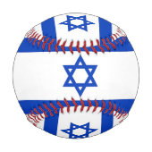 イスラエル国旗を掲げた愛国的野球 野球ボール (裏面)